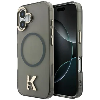 Чехол Karl Lagerfeld IML K Head Logo MagSafe для iPhone 17, черный