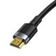 Baseus Cafule HDMI / HDMI 2.0 4K 60 Hz 3D 18 Gbps kabelis 2 m - melns