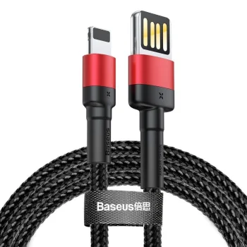 Кабель USB - Lightning Baseus Cafule 2.4A 1м