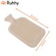 Hot Water Bottle with Soft Plush Cover 1.8L for Pain Relief Ruhhy 27842, Grey