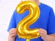 Foil Number 2 Balloon, 66 cm (26\"), Gold