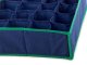 Underwear and Socks Drawer Organizer, 24 Compartments, Navy Blue