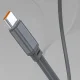 Dudao K31 Pro 45W 20000mAh ārējais akumulators ar ievelkamu USB-C kabeli pelēks