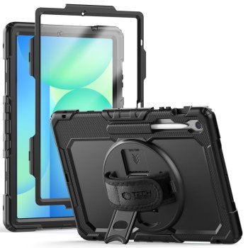 Tech-Protect Solid Case for Samsung Galaxy Tab S10 FE+, Black