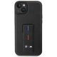 BMW iPhone 14 Plus / 15 Plus vāciņš Grip Stand Hot Stamp, melns