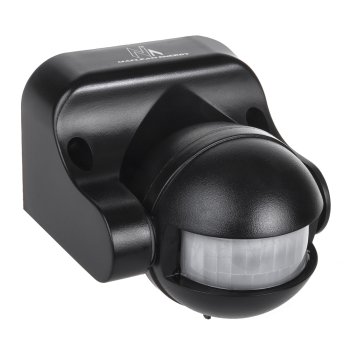 Maclean MCE358 B PIR Kustības Sensors, IP44, 12m, Melns