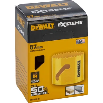 Корончатое сверло DeWalt DT90322-QZ Bi-Metal Extreme, 57 мм