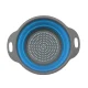 Saliekams silikona caurduris / Augļu un dārzeņu mazgāšanas grozs, 2 gab., Zils | Foldable Silicone Colander