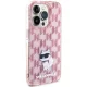 Чехол Karl Lagerfeld для iPhone 15 Pro Max Monogram Choupette, розовый