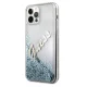 Чехол Guess для iPhone 12 Pro Max Glitter Vintage Script, синий