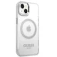 Guess Metal Outline MagSafe vāciņš iPhone 14 6.1\" Silver