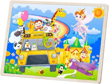 Wooden Bus Puzzle Jhtoy-992