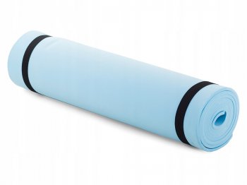 Sporta vingrošanas jogas fitnesa pilates paklājs / tūrisma pārgājienu kempinga paklājiņš 0.5cm 180x50cm, zils |...