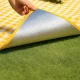Pludmales un piknika paklājiņš 150 x 200 cm ar spilvenu, dzeltenā krāsā