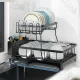 2-Tier Dish Drying Rack DA535, Black