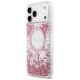 Guess Resin Bottom Glitter MagSafe Phone Case Cover iPhone 17 Pro Max - Pink