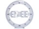 Electronic LED Clock with Alarm and Thermometer, White