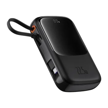 Baseus Qpow Pro+ 10000мАч 22.5Вт пауэрбанк с встроенным USB-C кабелем и...