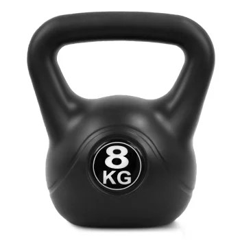 4FIZJO Kettlebell Exercise Weight 8 kg, Black