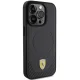 Ferrari iPhone 15 Pro vāciņš Carbon Metal Logo MagSafe, melns