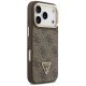 Чехол Guess 4G PU Triangle Logo & Stand Camera MagSafe для iPhone 17 Pro — коричневый