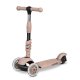 Ricokids Todi 3-in-1 kids three-wheel scooter with LED wheels, beige