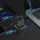 Cuktech 65W GaN tīkla lādētājs 2 x USB-C / 1 x USB-A, pelēks