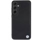 BMW Samsung Galaxy S24 vāciņš Signature Leather Crossing Lines, melns