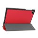 Lenovo Tab M10 Plus 10.3\" Tri-fold Stand Cover Case, Red | Vāks Apvalks Pārvalks Grāmatiņa Planšetdatoram