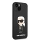Karl Lagerfeld Silicone Ikonik Case for iPhone 14 Plus / 15 Plus - Black