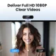 Веб-камера Ugreen CM678 Full HD 1080p USB с микрофоном, серая
