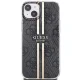 Guess iPhone 15 Plus / 14 Plus vāciņš IML 4G Gold Stripe, melns