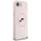 Karl Lagerfeld Silicone Karl&Choupette Heads MagSafe vāciņš iPhone 16e - Rozā