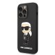 Karl Lagerfeld Silicone Ikonik MagSafe Case for iPhone 14 Pro - Black