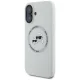 Karl Lagerfeld Silicone Double Heads And Circle MagSafe vāciņš iPhone 16, bēšs