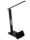 Table Desk Office LED Lamp Light with Weather Station Alarm Clock, Black