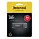 USB-флешка Intenso Alu Line 64 ГБ, USB 2.0, антрацит