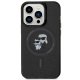 Karl Lagerfeld iPhone 15 Pro Case KC Glitter MagSafe, Black