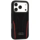 Чехол Audi R8 Genuine Leather MagSafe для iPhone 18 Pro / 17 Pro, черный и красный