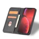 Atverams vāciņš iPhone 14 Pro Magnet Fancy Case ar maka funkciju un statīvu, melns