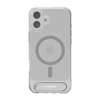 Чехол Torras Pstand для iPhone 16, прозрачный