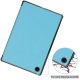 Samsung Galaxy Tab A8 10.5 (2021) (2022) (SM-X200/X205) Trifold Stand PU Leather Hard Protective Cover Case, Sky Blue