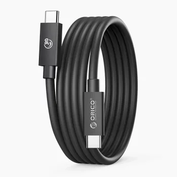 Orico USB4 kabelis USB-C uz USB-C 80Gbps 240W 2m, melns