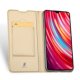 Xiaomi Redmi Note 8 Pro DUX DUCIS Leather Cover Case, Gold | Telefona Vāciņš Maciņš Apvalks Grāmatiņa