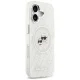 Чехол MagSafe для iPhone 17 Karl Lagerfeld IML с блёстками и логотипом Karl & Choupette...