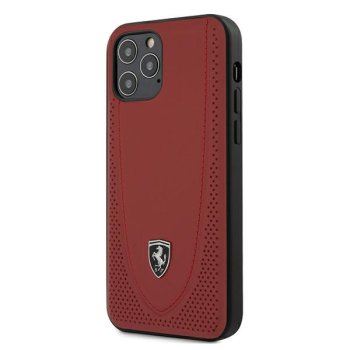 Ferrari iPhone 12 / 12 Pro Case Off Track Perforated, Red