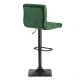 Sofotel Drava Velvet Bar Stool with Backrest, Green