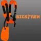 Bigstren 00018529 krūmgrieža plecu siksnas, melnas/oranžas