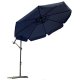Salokāms Dārza Saulessargs Lietussargs 8 segmenti 350cm, Tumši zils | Folding Garden Umbrella