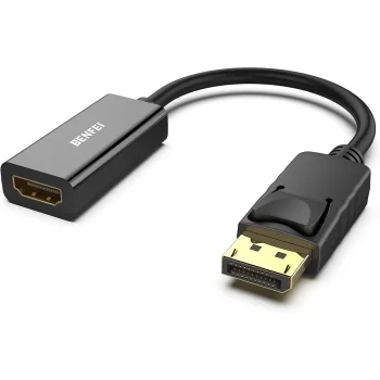 BENFEI DisplayPort 1.2 uz HDMI 1.4 vienvirziena 4K adapteris, melns